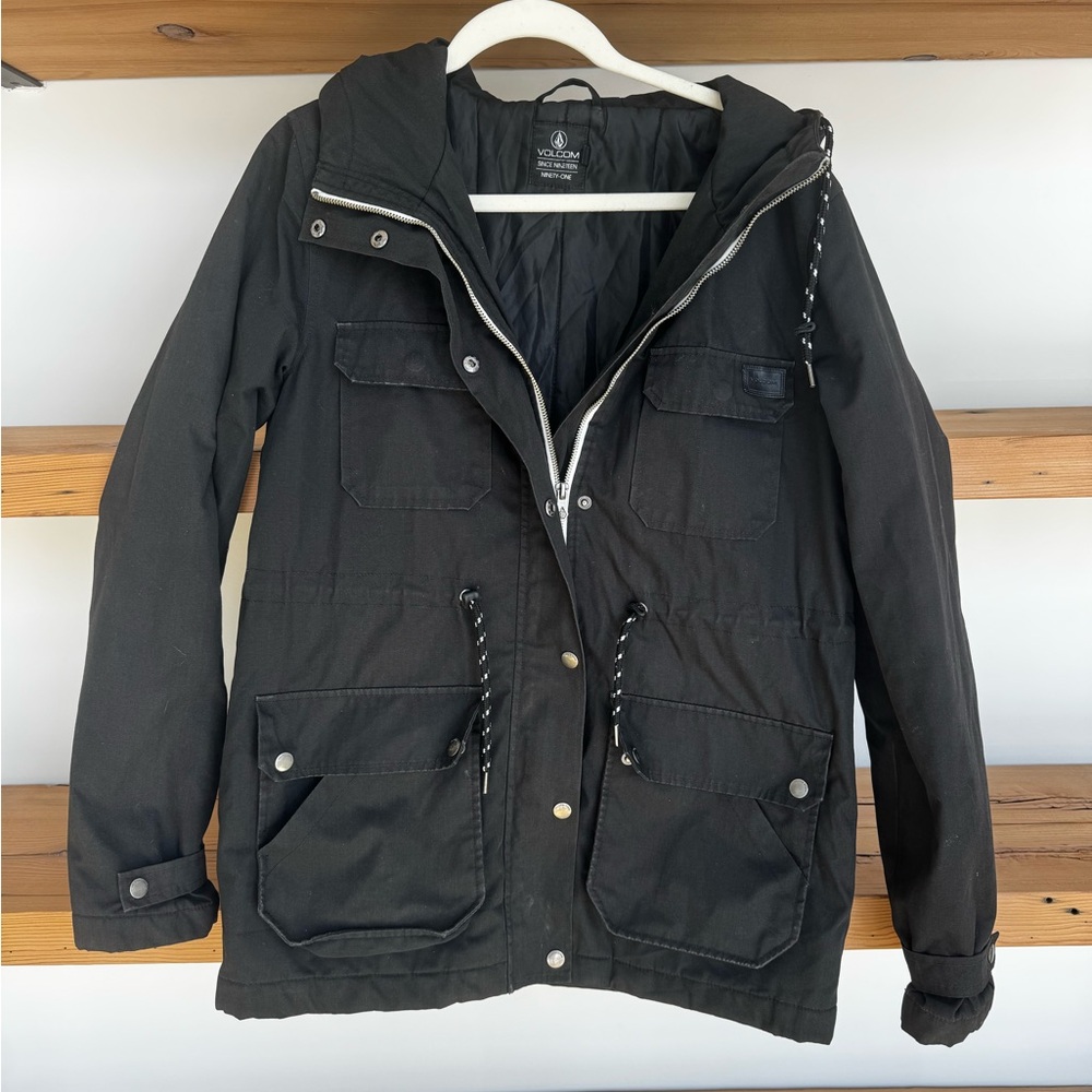 Volcom Women's Black Hooded Jacket